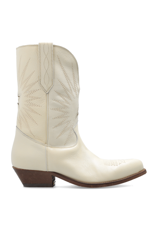 ‘wish star’ leather cowboy boots od Golden Goose